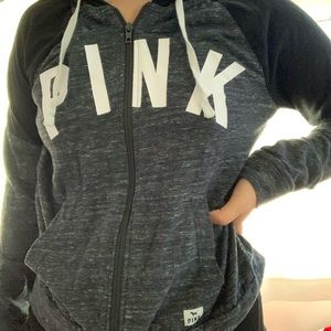 PINK Victoria's Secret Black and White Sweater
